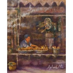 Fahad Ali, 8 x 10 Inch, Oil on Canvas, Cityscape Painting, AC-FAL-026
